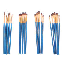 5Pcs Paint Brushes Set Nylon Painting Brush Short Rod Oil Acrylic Brush Watercolor Pen High Quality Professional Art Supplies 2024 - buy cheap