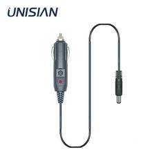 UNISIAN-Adaptador de cargador de coche DC 12V 24V, cable de extensión de enchufe de alimentación para encendedor de cigarrillos, cable GPS 5,5x2,1 MM 2024 - compra barato