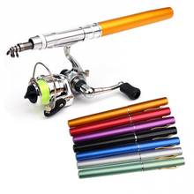 2Pcs/Set Winter Outdoor Mini Pen Fishing Rod Portable Rotating Spinning Wheel Compact and Portable Environmentally Friendly 2024 - buy cheap