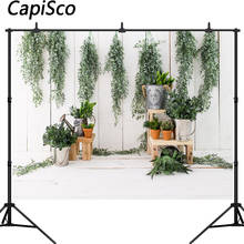 Capisco-Fondo de fotografía de primavera y Pascua para estudio fotográfico, planta verde, pastel de bebé, boda, Photobooth 2024 - compra barato