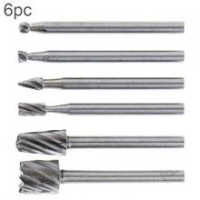 6pcs/lot Carpentry Trumpet Rotary Burrs Metalworking Rotary Files Set with 3mm Shank Diameter for Electric Grinding Tool 2024 - buy cheap