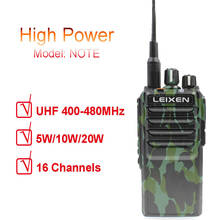 LEIXEN NOTE UHF 400-480MHz 20W FM Ham двухстороннее радио Walkie Talkie Transeiver Interphone Camo 2024 - купить недорого