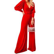 Sexy Jumpsuit For Women Long Jumpsuits 2020 Summer Romper Casual Overalls Women Deep V Neck Jumpsuit  Summer Spring Autumn 2024 - buy cheap
