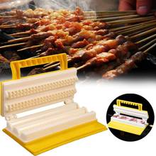 Máquina para hacer Kebab BBQ, pinchos de doble o individual fila, brocheta rápida, herramientas fáciles para barbacoa, accesorios de cocina y acampada 2024 - compra barato