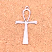 30 piezas Cruz egipcia ankh símbolo de la vida colgante para DIY collar pulsera fabricación de joyas DIY hecho a mano 52*28mm 2024 - compra barato