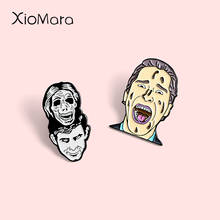 Psycho Enamel Pins Dual personality Norman Killer Badge Horror film Jewelry Brooches Lapel Pin For Friends Movie Lover Gifts 2024 - buy cheap