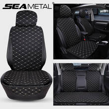 Flax Car Seat Cover Protector Auto Front Rear Seat Cover Backrest Seat Cushion Pad Auto Automobile Interior For Truck Suv or Van 2024 - buy cheap