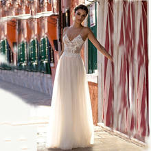 Vestido de noiva sexy marfim estilo boho, sem mangas, curto e espaguete, para casamento, praia, estilo vintage 2024 - compre barato