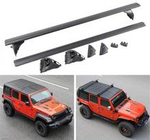 High Quality Aluminum Alloy Rails Bar Luggage Carrier Bars Top Cross Bar Racks For Jeep Wrangler JL JK 2011-2021 2024 - buy cheap