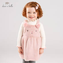 DBZ11946 dave bella winter baby girl's princess rabbit vest dress children fashion party dress kids infant lolita clothes 2024 - buy cheap