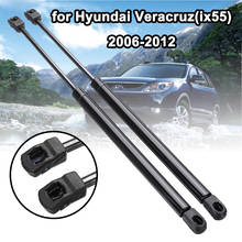 2 barras dianteiras de carro para capô com suporte de elevação, amortecedor de impacto para hyundai veracruz ix55 2016-2018, acessórios para carro 2024 - compre barato