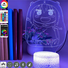 Cute Himouto! Umaru-chan Figure Anime Light USB Touch ensor LED Night Light for Bedroom Children Kids 3D Lampra for Gifts Toys 2024 - buy cheap