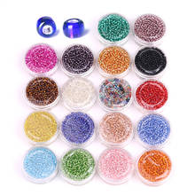 Contas de semente de vidro colorido 2mm, contas redondas mini espaçador contas para pulseiras diy pulseiras colares brincos jóias 2024 - compre barato