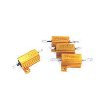 5Pcs 4.7R 4.7 4.7ohm 47R 47 47ohm R Ohm 10W Watt Gold Tone Wirewound Aluminum Power Metal Shell Case Resistance Resistor RX24 2024 - buy cheap