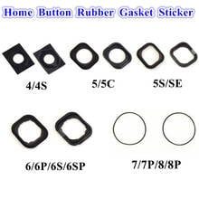 20Pcs/lot New Home Button Adhesive Rubber Gasket Sticker Holder Replacement Parts for iPhone 4 4S 5 5C 5S SE 6 6S 7 8 8+ Plus 2024 - buy cheap