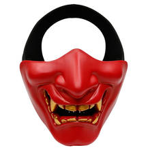 Half Face маска сабзиро Mask Cosplay Samurai Halloween Party Festival Ideal Mask Devil horror adult male face half face mask 04* 2024 - buy cheap