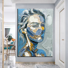 100% Handpainted People Abstract Abstract Oil Painting Wall Art Home Decor Wall Pictures Modern Oil Painting On Canvas No Framed 2024 - buy cheap