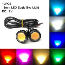 10Pcs 9W 12V 18MM LED Car Eagle Eye as Car Fog DRL Daytime Reverse Parking Signal lamp with Yellow Amber Blue White Red Color 2024 - buy cheap