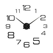 Настенные часы "сделай сам", креативные цифровые акриловые зеркальные настенные часы, Настенный декор для гостиной, кварцевые настенные часы с иглами, домашний декор, настенные часы JJ30 2024 - купить недорого