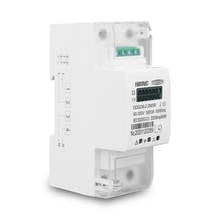 Controle remoto monofásico ligado/desligado por rs485 65a, multifuncional, medidor de energia com trilho din, 90-300v, kwh, watt por hora 2024 - compre barato