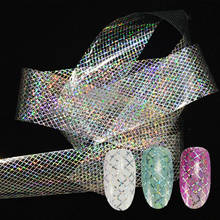 1 pc 100x4cm Holographic Starry Nail Foil Laser Line Nail Art Transfer Sticker Shiny Nail Decorations DIY Nail Art Accessories 2024 - buy cheap