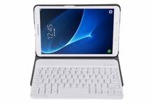 Capa para tablet com teclado bluetooth sem fio, capa dobrável com caneta para samsung galaxy tab a a6 10.1 2016 t585 t580 2024 - compre barato
