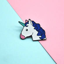 Creative Cartoon Unicorn Badge Cute Fashion Lapel Badge Pin Fun Trendy Apparel Backpack Jewelry Accessories Gift For Kids 2024 - buy cheap