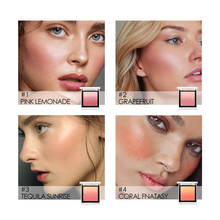 FOCALLURE-paleta de colorete de 5 colores, paleta de colorete pigmentado, polvo sedoso Natural para mejillas, maquillaje 2024 - compra barato