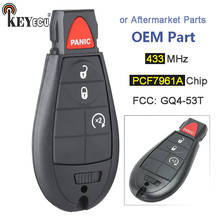 KEYECU 433MHz PCF7961A Chip FCC: GQ4-53T OEM / Aftermarket Parts 4 Button Remote Key Fob for Dodge RAM 1500 2500 3500 2013-20 2024 - buy cheap