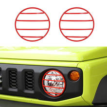 for Suzuki Jimny 2019 2020 2021 Front Head Light Lamp Decoration Cover Trim Sticker Decal Car Exterior Accessories Iron Black 2024 - buy cheap