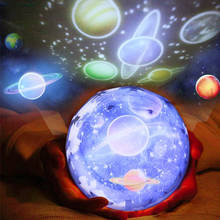 Galaxy projector Night Light Starry Sky Planet Magic home planetarium Universe LED Colorful Rotate Flashing Star kids lamp gift 2024 - buy cheap