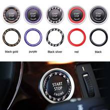30mm Auto Car Starting Button Decoration OD Carbon Fiber Car Engine Start Stop Button Ring Trim For BMW 1/3/5 Series E87 E90 E60 2024 - buy cheap