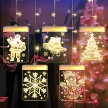 HobbyLane Рождественские декоративные лампы USB светодиодный ночной Светильник 3D акриловый светильник декора костюм на Рождество Хэллоуин ко Дню Святого Валентина Вечерние 2024 - купить недорого