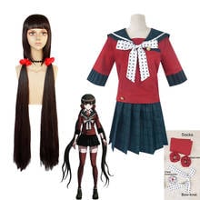 Disfraces de Cosplay Harukawa Maki Danganronpa V3: Killing Harmony, pelucas Maki, uniformes JK para mujeres, faldas de colegiala, vestidos de Halloween 2024 - compra barato