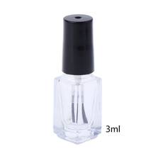 3/5/10/15ml Empty Nail Polish Glass Bottle Clear Portable UV Gel Container Refilled Storage Box Square Round Makeup Tube Brush 2024 - buy cheap