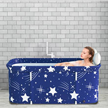 Portable Bathtub Set Foldable Soaking Bathing Tub Adult Bathtub Bath Barrel Beauty Spa Household Large Tub Full Body #W0 2024 - buy cheap