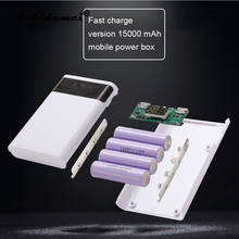 Caja de almacenamiento de batería para teléfono móvil, carcasa de carga rápida QC 18650, 4x3,0, USB Dual tipo C, con pantalla LED inteligente 2024 - compra barato