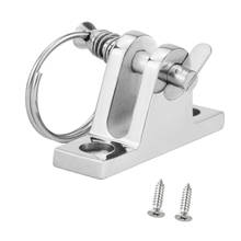 Stainless Steel Deck Hinge Boat Bimini Top Fitting & Quick Release Pin Ring 2024 - buy cheap