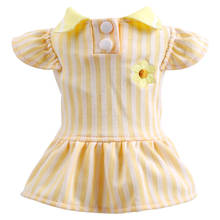 Summer Dog Dress Stripe Princess Embroidery Flower Dog Cat Dress Teddy  3 Colors XS S M L XL 2024 - buy cheap