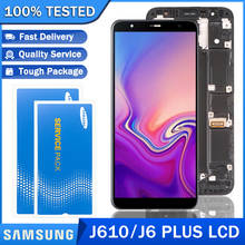 6.0'' Original New LCD for SAMSUNG Galaxy J6+ J610 J610F J610FN Super AMOLED Display Touch Screen Digitizer Repair Parts 2024 - buy cheap