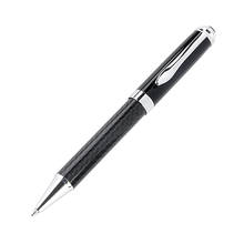 Luxury Black Imitation Carbon Fiber Pattern Ballpoint Pen Writing Signing Pens Office Stationery Supplies Customized Logo Gift 2024 - buy cheap