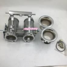 SherryBerg  48dcoe 48 dcoe 48mm DCOE Twin 48mm Throttle Bodies Body + air horns /stacks for Weber/Dellorto/Solex DCOE/DHLA carb 2024 - buy cheap