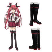 Date A Live Kotori Itsuka Cosplay Boots Shoes Anime women school uniform Dress Party Cosplay Boots Custom Made Flat Long Shoes 2024 - buy cheap
