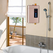 Calentador de agua eléctrico de 110V/220V para el Hogar, baño, cocina, grifo inteligente instantáneo, ducha de calentamiento rápido 2024 - compra barato