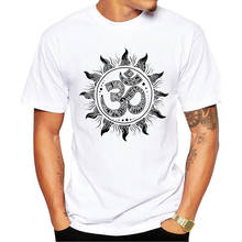 Teehub nova chegada moda om símbolo espiritual dos homens camiseta de manga curta t vintage símbolo impresso tshirts hipster topos 2024 - compre barato