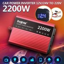 Lingpar Power Inverter 2200W 12 220 V Voltage Transformer DC To AC 12V To 220V Dual Socket Modified Sine Wave Charger Converter 2024 - buy cheap