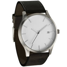 Fashion Mens Watches Men Sports Watches Leather Band Analog Quartz Wristwatches No Logo Watch Relogio Masculino reloj hombre 2024 - buy cheap