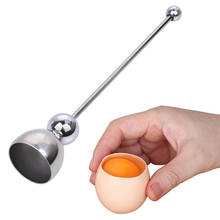 Stainless steel boiled egg topper shell top cutter  cracker separator knocker kitchen accessories cooking tools 2024 - buy cheap