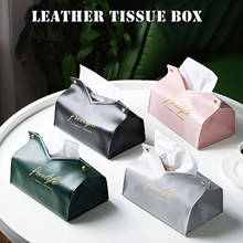 Tissue Case PU Leather Paper Holder Wipe Box Hand Modernized Toilet Paper Storage Box Decor Napkin For Bathroom Bedroom Cocina 2024 - buy cheap