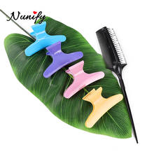1Pcs Hair Brush Hair Dye Comb Hairbrush Oyster Oil Comb And 4Pcs Butterfly Holding Hair Claw Hair Clip Clamps Hairdresser Tools 2024 - buy cheap